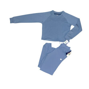 Champion long sleeve, matching jogging. Blue. NWT. L(14)
